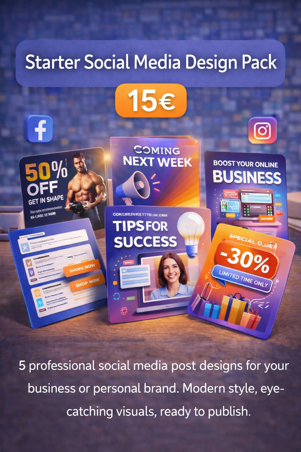 Starter Social Media Design Pack