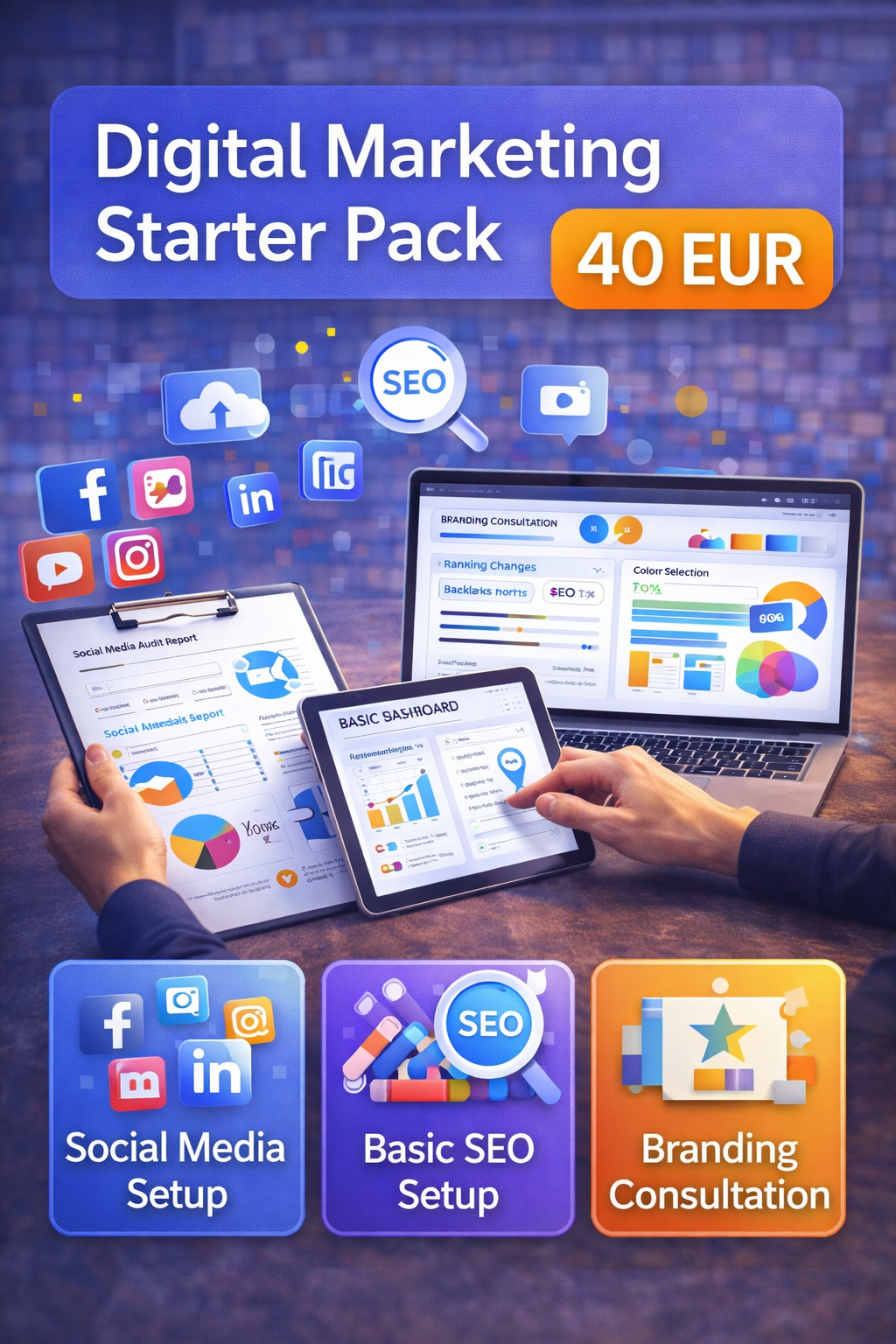 Digital Marketing Starter Pack – 40 EUR