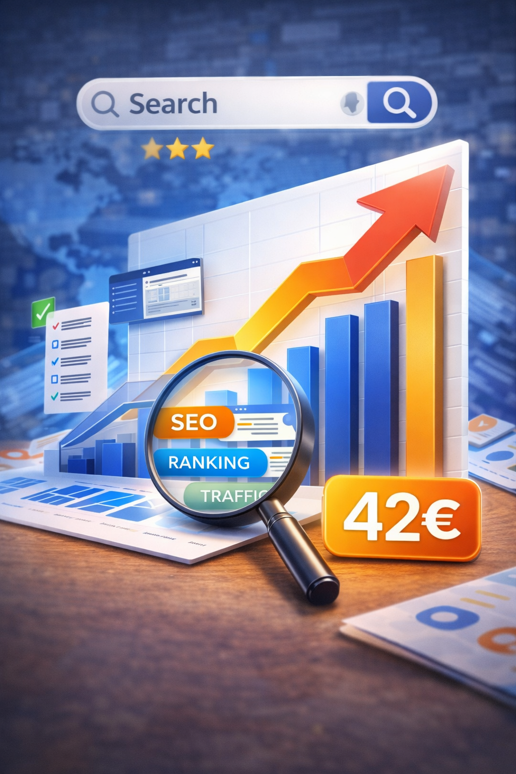SEO Optimization Package – 42€
📝
