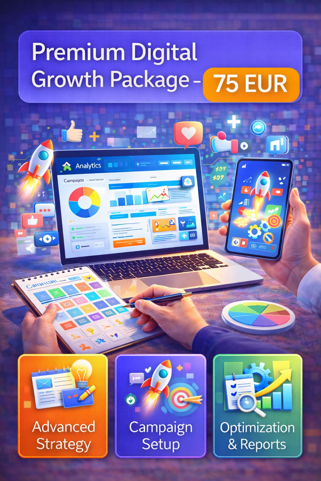 Premium Digital Growth Package – 30 Days
